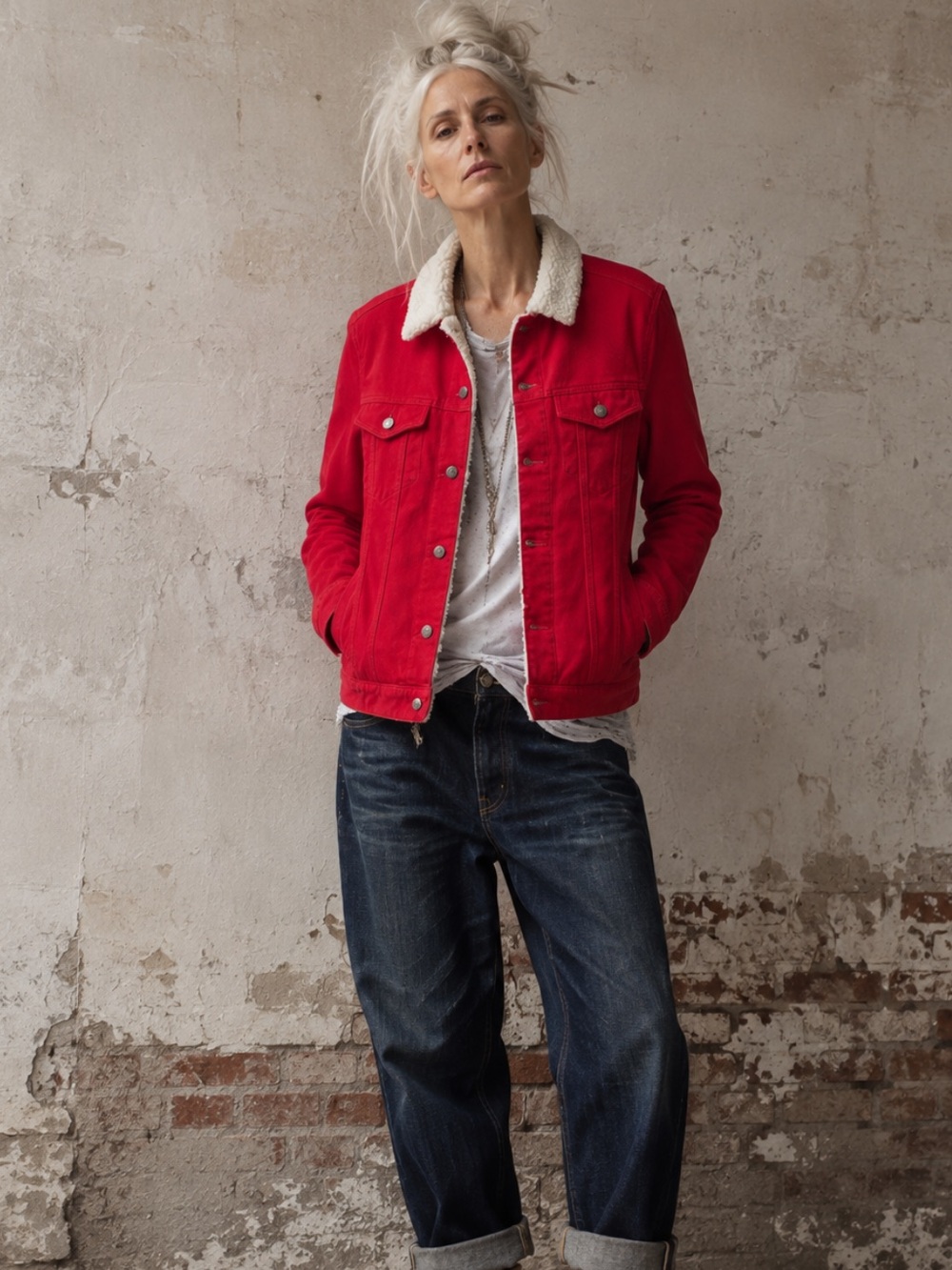Sans Souci from TNT cotton Sherpa jacket